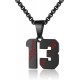 Baseball Number Necklace for Boy Athletes Jersey Number Necklace Stainless Steel Chain Baseball Charm Pendant Personalized Baseball Gift for Men