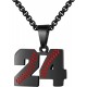 Baseball Number Necklace for Boy Athletes Jersey Number Necklace Stainless Steel Chain Baseball Charm Pendant Personalized Baseball Gift for Men