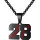 Baseball Number Necklace for Boy Athletes Jersey Number Necklace Stainless Steel Chain Baseball Charm Pendant Personalized Baseball Gift for Men