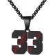 Baseball Number Necklace for Boy Athletes Jersey Number Necklace Stainless Steel Chain Baseball Charm Pendant Personalized Baseball Gift for Men