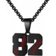 Baseball Number Necklace for Boy Athletes Jersey Number Necklace Stainless Steel Chain Baseball Charm Pendant Personalized Baseball Gift for Men