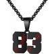 Baseball Number Necklace for Boy Athletes Jersey Number Necklace Stainless Steel Chain Baseball Charm Pendant Personalized Baseball Gift for Men