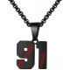 Baseball Number Necklace for Boy Athletes Jersey Number Necklace Stainless Steel Chain Baseball Charm Pendant Personalized Baseball Gift for Men