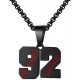 Baseball Number Necklace for Boy Athletes Jersey Number Necklace Stainless Steel Chain Baseball Charm Pendant Personalized Baseball Gift for Men