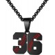 Baseball Number Necklace for Boy Athletes Jersey Number Necklace Stainless Steel Chain Baseball Charm Pendant Personalized Baseball Gift for Men