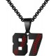 Baseball Number Necklace for Boy Athletes Jersey Number Necklace Stainless Steel Chain Baseball Charm Pendant Personalized Baseball Gift for Men