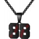 Baseball Number Necklace for Boy Athletes Jersey Number Necklace Stainless Steel Chain Baseball Charm Pendant Personalized Baseball Gift for Men