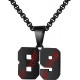 Baseball Number Necklace for Boy Athletes Jersey Number Necklace Stainless Steel Chain Baseball Charm Pendant Personalized Baseball Gift for Men