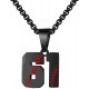 Baseball Number Necklace for Boy Athletes Jersey Number Necklace Stainless Steel Chain Baseball Charm Pendant Personalized Baseball Gift for Men