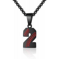 Baseball Number Necklace for Boy Athletes Jersey Number Necklace Stainless Steel Chain Baseball Charm Pendant Personalized Baseball Gift for Men Baseball Number Necklace for Boy Athletes Jersey Number Necklace Stainless Steel Chain Baseball Charm Pendant Personalized Baseball Gift for Men