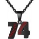 Baseball Number Necklace for Boy Athletes Jersey Number Necklace Stainless Steel Chain Baseball Charm Pendant Personalized Baseball Gift for Men