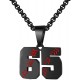 Baseball Number Necklace for Boy Athletes Jersey Number Necklace Stainless Steel Chain Baseball Charm Pendant Personalized Baseball Gift for Men