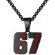 Baseball Number Necklace for Boy Athletes Jersey Number Necklace Stainless Steel Chain Baseball Charm Pendant Personalized Baseball Gift for Men