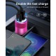 USB C Car Charger, USB Type C Fast Power Charging Block Dual Port USB A & USBC Plug Cargador Carro Lighter Adapter for iPhone, iPad, Samsung Galaxy, LG, Google Pixel, Moto, USB-C Port USB C Car Charger, USB Type C Fast Power Charging Block Dual Port USB A & USBC Plug Cargador Carro Lighter Adapter for iPhone, iPad, Samsung Galaxy, LG, Google Pixel, Moto, USB-C Port