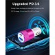 USB C Car Charger, USB Type C Fast Power Charging Block Dual Port USB A & USBC Plug Cargador Carro Lighter Adapter for iPhone, iPad, Samsung Galaxy, LG, Google Pixel, Moto, USB-C Port USB C Car Charger, USB Type C Fast Power Charging Block Dual Port USB A & USBC Plug Cargador Carro Lighter Adapter for iPhone, iPad, Samsung Galaxy, LG, Google Pixel, Moto, USB-C Port