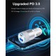 USB C Car Charger, USB Type C Fast Power Charging Block Dual Port USB A & USBC Plug Cargador Carro Lighter Adapter for iPhone, iPad, Samsung Galaxy, LG, Google Pixel, Moto, USB-C Port USB C Car Charger, USB Type C Fast Power Charging Block Dual Port USB A & USBC Plug Cargador Carro Lighter Adapter for iPhone, iPad, Samsung Galaxy, LG, Google Pixel, Moto, USB-C Port