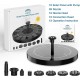 2.5W Solar Bird Bath Fountain Pump Solar Fountain Pump for Bird Bath with 6 Nozzles, 6.7 2.5W Solar Bird Bath Fountain Pump Solar Fountain Pump for Bird Bath with 6 Nozzles, 6.7
