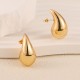 Chunky Hoop Earrings for Women, Lightweight Waterdrop Hollow Open Hoops, Hypoallergenic Earrings Fashion Jewelry for Women Girls