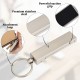 Purse Hook for Table, Instant Bag Purse Hook Purse Hanger Purse Holder for Table with Carabiner Set Mobile Phone Foldable Bag Holder