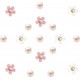 18Pcs Cute Daisy Flower Shoe Charms Pearl Decoration Charms for Women Clog Sandal