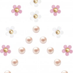 18Pcs Cute Daisy Flower Shoe Charms Pearl Decoration Charms for Women Clog Sandal 18Pcs Cute Daisy Flower Shoe Charms Pearl Decoration Charms for Women Clog Sandal