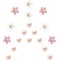 18Pcs Cute Daisy Flower Shoe Charms Pearl Decoration Charms for Women Clog Sandal