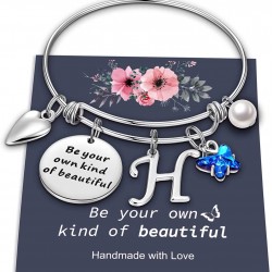 Butterfly Charm Bracelets for Women,Silver Letters A-Z Initial Charms Wristband for Girls Jewelry Gifts Butterfly Charm Bracelets for Women,Silver Letters A-Z Initial Charms Wristband for Girls Jewelry Gifts