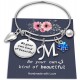 Butterfly Charm Bracelets for Women,Silver Letters A-Z Initial Charms Wristband for Girls Jewelry Gifts