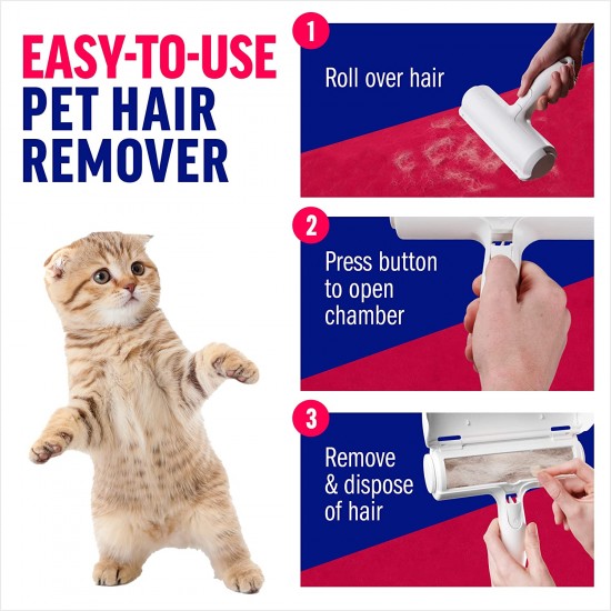 Pet Hair Remover Reusable Cat and Dog Hair Remover for Furniture, Couch, Carpet, Car Seats or Bedding, Portable Multi-Surface Lint Roller and Fur Removal Tool Pet Hair Remover Reusable Cat and Dog Hair Remover for Furniture, Couch, Carpet, Car Seats or Bedding, Portable Multi-Surface Lint Roller and Fur Removal Tool