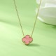 Lucky Clover Necklace for Women Girls Fashion Cute Adjustable Hypoallergenicity Necklace Pendant Jewelry Gifts for Women Girls