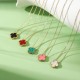 Lucky Clover Necklace for Women Girls Fashion Cute Adjustable Hypoallergenicity Necklace Pendant Jewelry Gifts for Women Girls