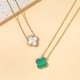 Lucky Clover Necklace for Women Girls Fashion Cute Adjustable Hypoallergenicity Necklace Pendant Jewelry Gifts for Women Girls