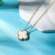 Lucky Clover Necklace for Women Girls Fashion Cute Adjustable Hypoallergenicity Necklace Pendant Jewelry Gifts for Women Girls