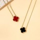 Lucky Clover Necklace for Women Girls Fashion Cute Adjustable Hypoallergenicity Necklace Pendant Jewelry Gifts for Women Girls