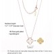 Lucky Clover Necklace for Women Girls Fashion Cute Adjustable Hypoallergenicity Necklace Pendant Jewelry Gifts for Women Girls