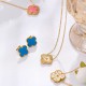 Lucky Clover Necklace for Women Girls Fashion Cute Adjustable Hypoallergenicity Necklace Pendant Jewelry Gifts for Women Girls