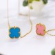 Lucky Clover Necklace for Women Girls Fashion Cute Adjustable Hypoallergenicity Necklace Pendant Jewelry Gifts for Women Girls