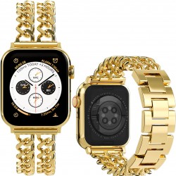 Watch Strap for Apple Watch Ultra Series 8 7 6 5 4 3 2 1 45mm 44mm 42mm 41mm 40mm 38mm 49mm Women's Metal Linked Watch Band Steel Chain iWatch Gold Bracelet Watch Strap for Apple Watch Ultra Series 8 7 6 5 4 3 2 1 45mm 44mm 42mm 41mm 40mm 38mm 49mm Women's Metal Linked Watch Band Steel Chain iWatch Gold Bracelet