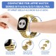 Watch Strap for Apple Watch Ultra Series 8 7 6 5 4 3 2 1 45mm 44mm 42mm 41mm 40mm 38mm 49mm Women's Metal Linked Watch Band Steel Chain iWatch Gold Bracelet