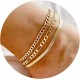 Ankle Bracelets for Women Waterproof Cuban Link Anklets Set Layered Anklet Bracelets for Women Jewelry Gift