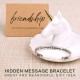 Hidden Message Bracelet - Meaningful gifts for Women, Great Friend Gifts, Unique Friendship Jewelry-a true friendship is a journey with an end