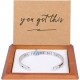 Hidden Message Bracelet - Meaningful gifts for Women, Great Friend Gifts, Unique Friendship Jewelry-a true friendship is a journey with an end