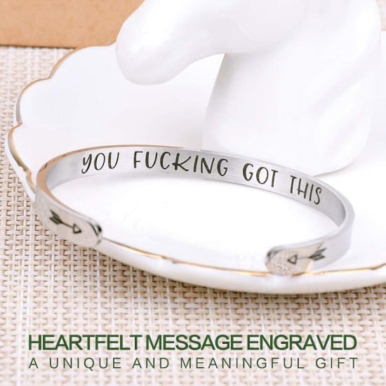 Hidden Message Bracelet - Meaningful gifts for Women, Great Friend Gifts, Unique Friendship Jewelry-a true friendship is a journey with an end
