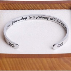 Hidden Message Bracelet - Meaningful gifts for Women, Great Friend Gifts, Unique Friendship Jewelry-a true friendship is a journey with an end Hidden Message Bracelet - Meaningful gifts for Women, Great Friend Gifts, Unique Friendship Jewelry-a true friendship is a journey with an end