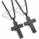 Stainless Steel USA Flag Cross Necklace Bible Verse Pendant Chain for Men Boys