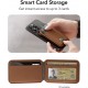 Leather Phone Wallet Stand MagSafe Wallet and Adjustable Stand Magnetic Wallet Compatible with iPhone 14/13/12 Series Not Compatible with iPhone 13/12 mini