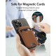 Leather Phone Wallet Stand MagSafe Wallet and Adjustable Stand Magnetic Wallet Compatible with iPhone 14/13/12 Series Not Compatible with iPhone 13/12 mini