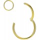 316L Surgical Steel Hinged Nose Rings Hoop 20G, Diameter 6mm to 10mm, Gold - Rose Gold - Silver - Black - Blue - Rainbow