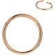 316L Surgical Steel Hinged Nose Rings Hoop 20G, Diameter 6mm to 10mm, Gold - Rose Gold - Silver - Black - Blue - Rainbow