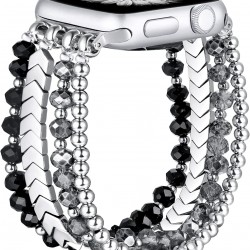 Bracelet Band Beaded Compatible with Apple Watch 38mm 40mm 41mm 42mm 44mm 45mm 49mm Women Bracelet Band Beaded Compatible with Apple Watch 38mm 40mm 41mm 42mm 44mm 45mm 49mm Women